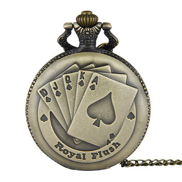 Steampunk Flush Poker Pocket Watch