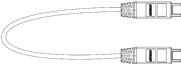 Polycom OBAM - Stacking-Kabel - 30 cm - IEEE 1394b