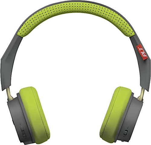 Plantronics Backbeat 500 - 500 Series - Kopfhörer mit Mikrofon - On-Ear - drahtlos - Bluetooth - 3,5 mm Stecker - grey/green