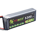LEÓN Poder 11.1V 5300mAh 3S 40C Li-Po batería (T Plug)