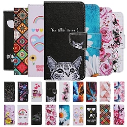 Phone Case For Apple Wallet Case iPhone 14 Pro Max 14 Plus 13 12 11 Pro Max X XR XS Wallet Card Holder Flip Animal Cartoon Flower / Floral TPU PU Leather Lightinthebox