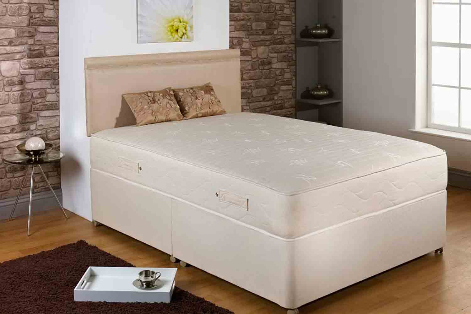 Joseph Sense Coil Spring Memory Foam Divan Bed-Super King Size-End Opening Ottoman