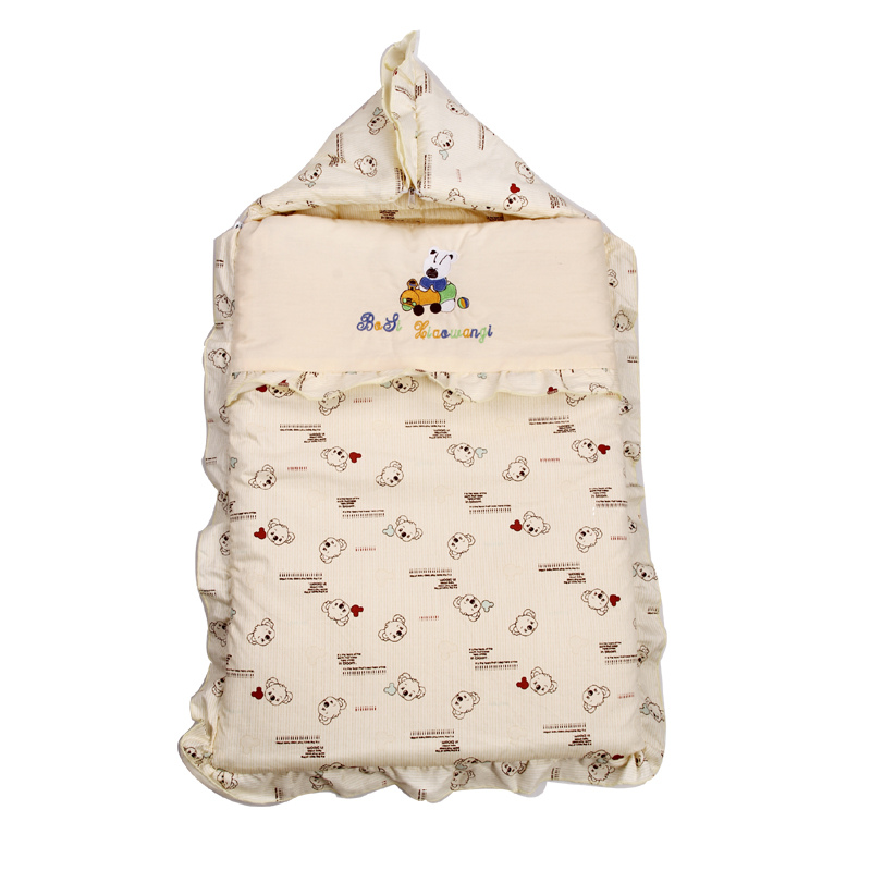Solid Cotton Baby Zipper Sleeping Bag