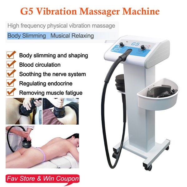G5 Massage Machine Weight Loss Fat Vibrating Cellulite Reduction Slimming Machines Body Massage with 5 Heads Home Beauty Salon Use