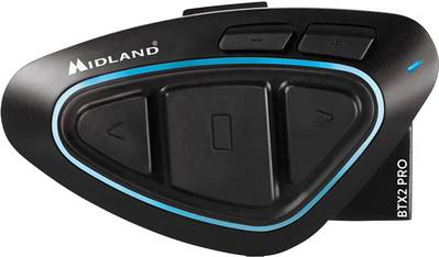 Midland C1231.04 BTX2 Pro Single Ultra Range Motorrad-Gegensprechanlage Passend für alle Helmtypen (C1231.04)