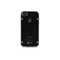 Macally Glow-in-the-dark f/ iPhone 4S/4 Abdeckung Schwarz - Grau (GLODARKC-P4S)