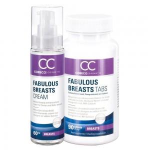 Fabulous Breasts Combo Pack - Breast Boosting Daily Program - 90 Tabs & 60ml Cream