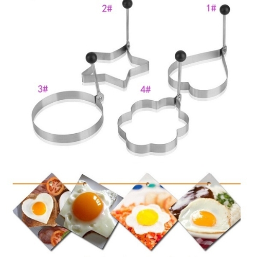 Stainless Steel BBQ Fried Egg Shaper Pancake Mould Mold Kitchen Cooking Tools 1