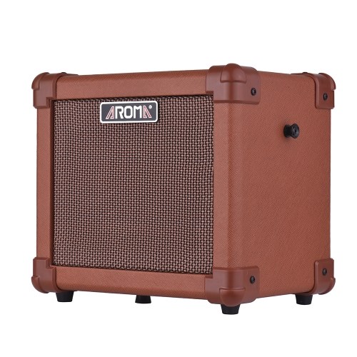 AROMA AG-10A Portable Amplificateur Guitare Acoustique Amplificateur Haut-Parleur 10W avec Interface Audio Micro Entrée