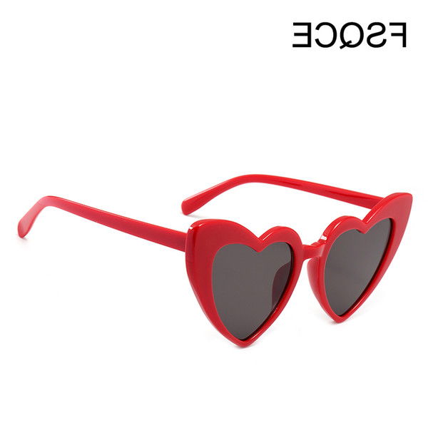 Retro brand designer Sun nglasses Love Women Heart Shaped Glasses Ladies Shopping Sunglass UV