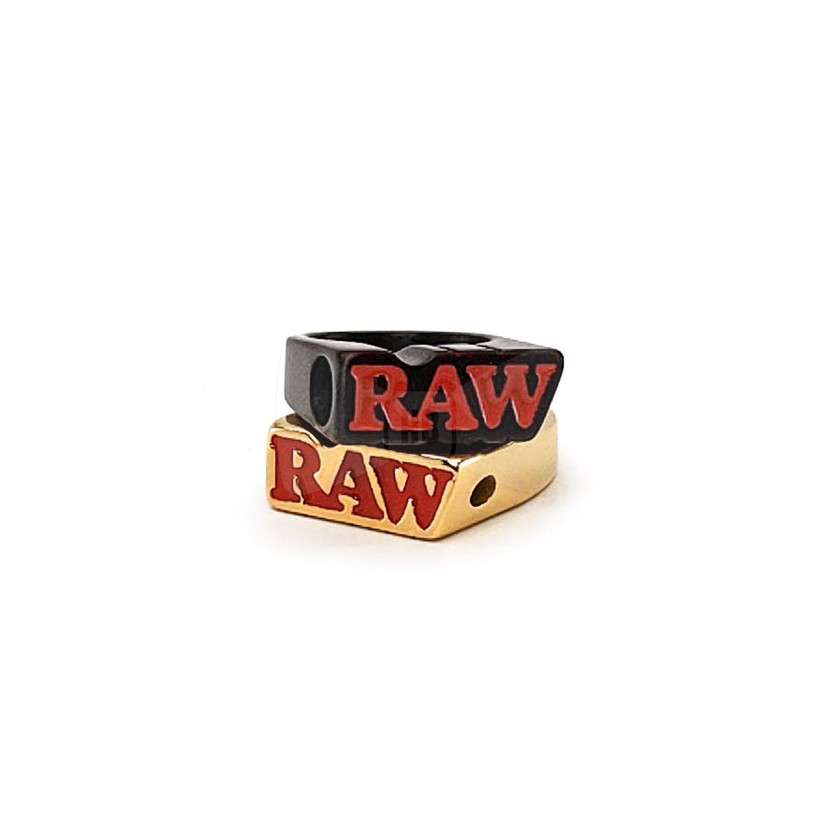 RAW Smoking Rings Mens 9 Gold