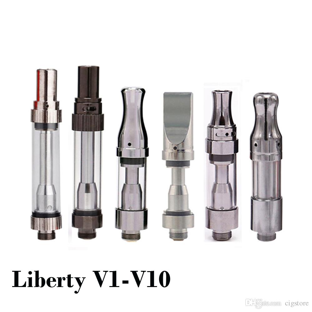 Itsuwa Amigo Liberty adjustable Top airflow Glass Thick oil Atomizer vape Cartridge 1ml .5ml liberty V1 V5 V9 For ego VV 510 battery