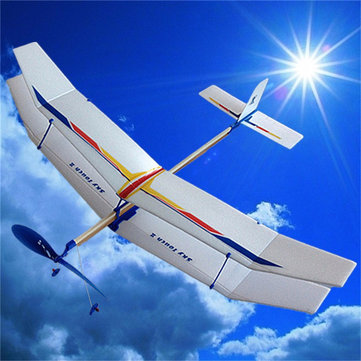 Glider Rubber Band Elastic Powered Flying Plane Airplane Fun Model Kids Toy Beach Toys