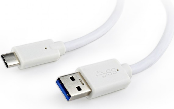 GEMBIRD CCP-USB3-AMCM-1M-W Kabel (USB 3.0 CM-Typ - USB 3.0 M, 1m, weiße Farbe) (CCP-USB3-AMCM-1M-W)