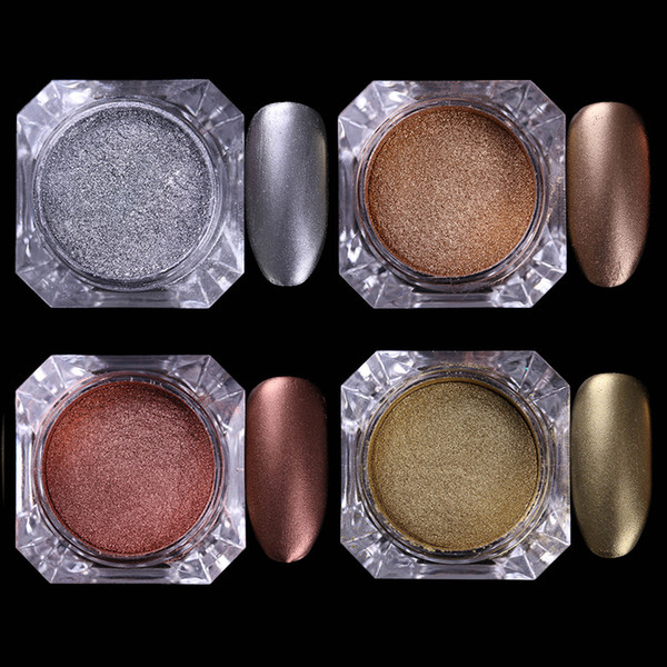1 box 2g chocolate matte nail glitter manicure decoration nail art glitter powder dust 4 colors available