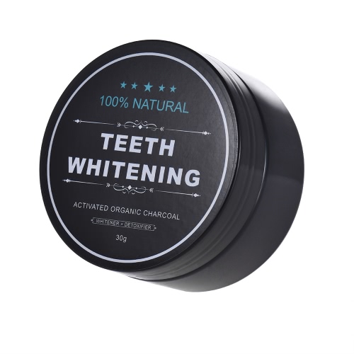 Teeth Whitening Powder Oral Activated Charcoal Teeth Stain Remover Powder Toothpaste Whitener Black
