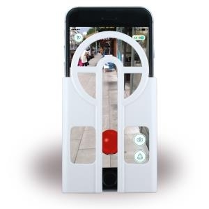 Aiming Case - Pokemon Go Fänger Cover Zielhilfe - Apple iPhone 6 Plus, 6s Plus - Weiß