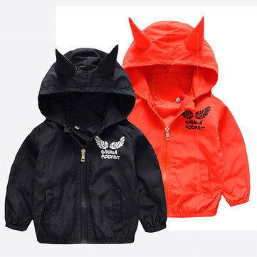 Boy Devil Hooded WindProof Jackets