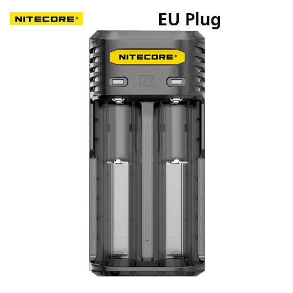 Authentische NiteCore Q2 2A Quick Charge Dual Slot IMR Intelligent Battery Charger - EU-Stecker