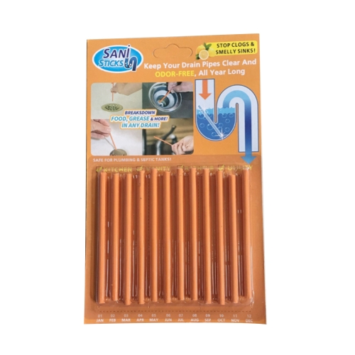 12/Pack Sani Sticks Keeps Drains And Pipes Clear And Odor As Seen On TV