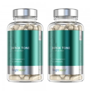 Detox Tone Natural Cleansing Supplement - 60 Capsules - 2 Packs