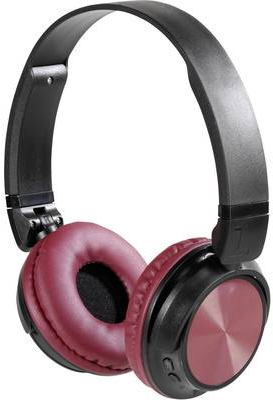 Vivanco MOOOVE AIR Bluetooth® HiFi Kopfhörer On Ear Faltbar, Headset, Ohrbügel Schwarz-Rot (25174)