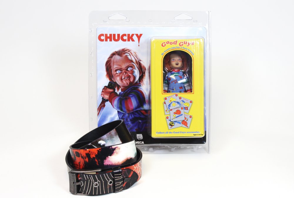 Chucky Figure plus Lowlife Graveyard Shift Belt (by NECA 14965B)