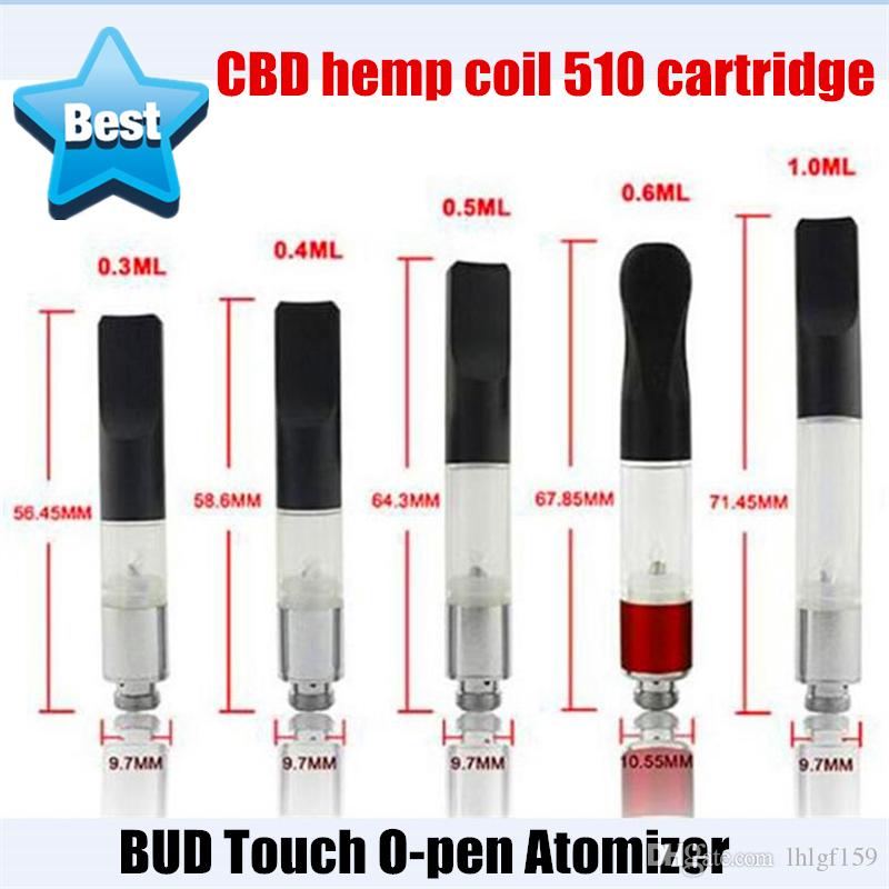 2017 Top Quality BUD Touch Vaporizer Oil Atomizer 510 Cartridge O Pen CE3 vapor Smoking Mini Tank vape Co2 Cartridges