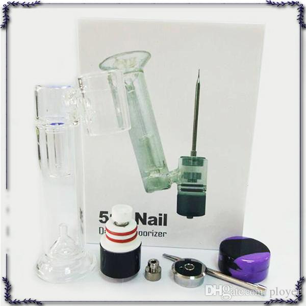 Longmada 510 rig Nail Glass Pipe Starter Kit Ceramic Coil Bowl Wax Vaporizer Dry Herb Vaporizer E cigarette Fit Box Mod