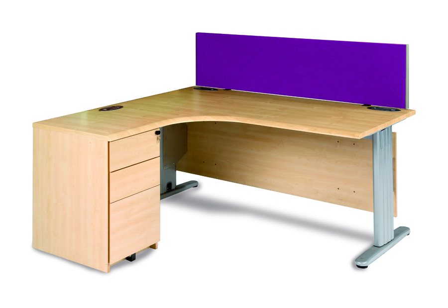 Purple Desk Screen 1200mm
