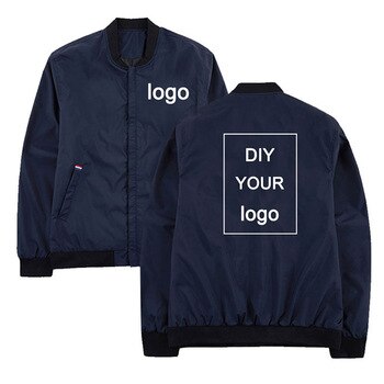 Windbreaker Customized logo print jacket Drop shipping mens jackets hip hop streetwear jacket and coats Stand Collar Men clothes