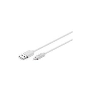 Wentronic Goobay USB Lade- und Synchronisationskabel, Weiß, 2 m - MFi Lade- und Synchronisationskabel für Apple iPhone/iPad (Weiß) (72907)
