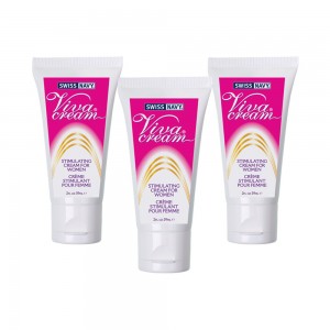 Viva Cream - Crema Estimulante Sexual Para Mujeres Con L-Arginina, Niacina y Mentol - 3 Botes