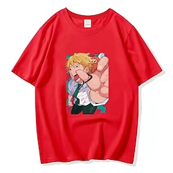Inspired by Chainsaw Man Denji Pochita T-shirt Anime Cartoon Anime Classic Street Style T-shirt For Men's Women's Unisex Adults' Hot Stamping 100% Polyester miniinthebox