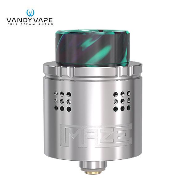 Authentic VandyVape MAZE 0.2ohm Sub Ohm BF RDA Rebuildable Dripping Atomizer - Silvery SS Stainless Steel