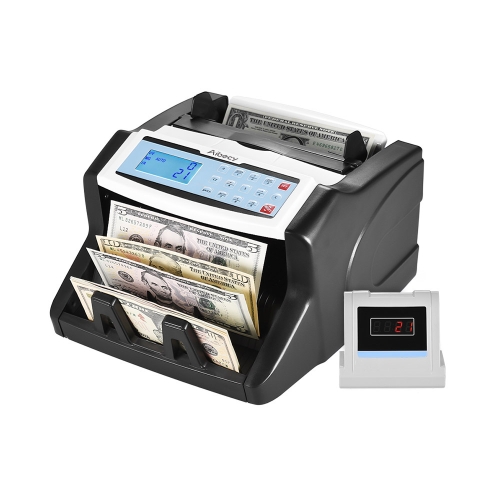 Aibecy Automatic Multi-currency Banknote Counter for US Dollar Euro Pound AUD HKD Ruble
