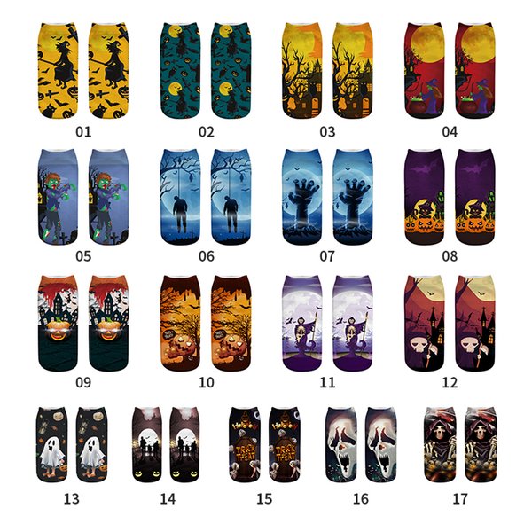 3D Socks Hollowen Design Kids Women Men Hip hop Cotton Stockings Skateboard Printed Sock 20pcs=10pairs