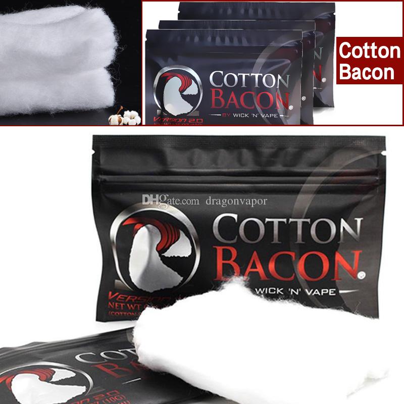 COTTON BACON 2.0 10pcs/bag 100% Pure RDA RBA RTA RDTA Cotton Wick n Vape Cotton Fiber For DIY Lovers