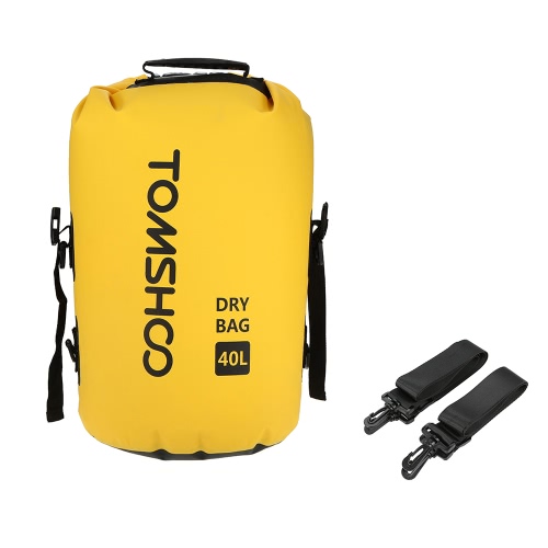 TOMSHOO 40L Outdoor Water-Resistant Dry Bag Sack Storage Bag for Travelling Rafting Boating Kayaking Canoeing Camping Snowboarding