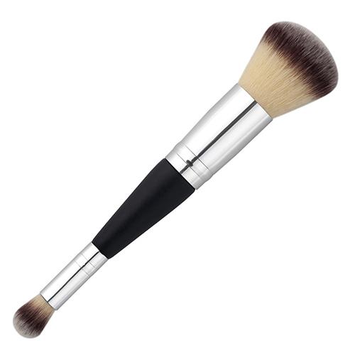popfeel double-head foundation brushes eyeshadow blush brushes face makeup tool pincel maquiagem wood handle