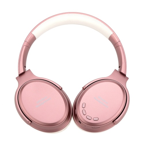 Bluetooth 5.0 On Ear Headphones con micrófono Auriculares plegables portátiles Estéreo Auriculares para bajos Diadema ajustable Ranura para tarjeta TF AUX EN Radio FM
