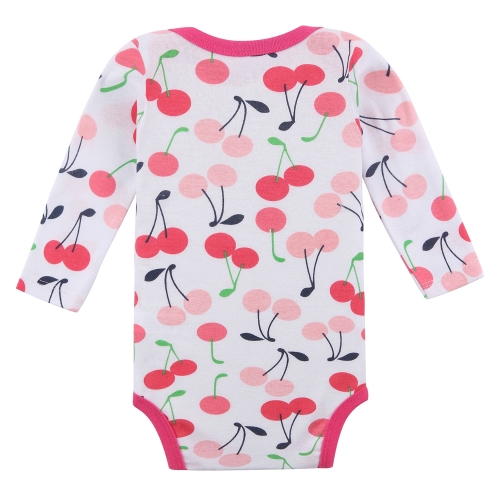 3pcs Baby Rompers Bodysuit Clothes Set 100% Cotton Long Sleeve For Newborn Baby Infant Girl 9-12M