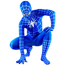 Bleu et Blanc Lycra Zentai Full Body Spiderman
