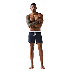 Men's Sporty Basic Bottoms Swimsuit Solid Colored Color Block Swimwear Bathing Suits White Black Blue Lightinthebox