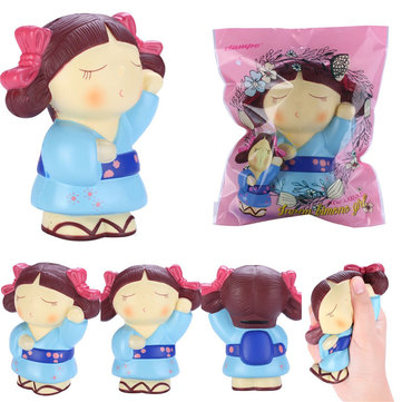 Vlampo Squishy Japan Kimono Girl Slow Rising Original Packaging Collection Gift Decor Toy