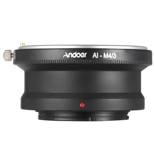 Andoer AI-M4/3 adaptador Anillo montura para Nikon D Series objetivo con montura AI caber para el cuerpo de cámara con montura M4/3 de Panasonic Olympus