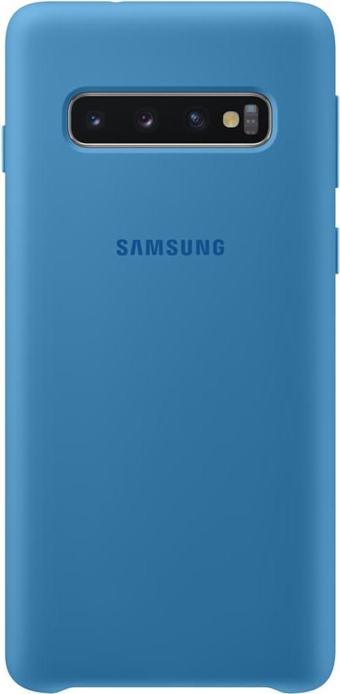 Samsung Silicone Cover EF-PG973 - Hintere Abdeckung für Mobiltelefon - Silikon - Blau - für Galaxy S10, S10 (Unlocked), S10 Enterprise Edition (EF-PG973TLEGWW)