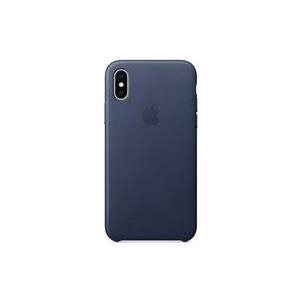 Apple - Hintere Abdeckung für Mobiltelefon - Leder - Mitternachtsblau - für iPhone X