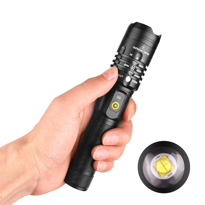 XANES® A85 XHP50 Flashlight 3 Modes Waterproof USB Chargeable Zoomable Work Lamp Camping Hunting Torch Light