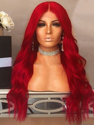 Long Middle Part Wavy Party Cosplay Synthetic Wig
